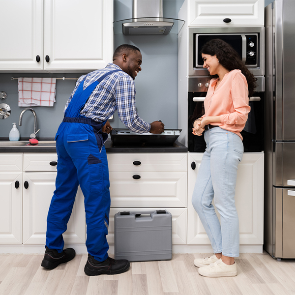 what kind of warranty do you offer on your cooktop repair services in Carroll County New Hampshire